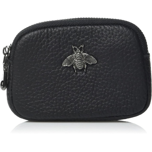 Black zipper wallet RFID Credit Card Holder - Picture 2 of 3